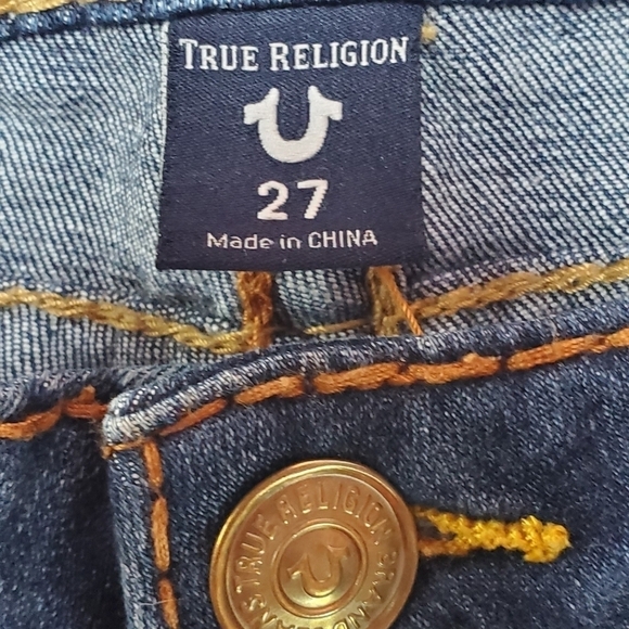 True Religion Halle Mid Rise Super Skinny Jeans Size 27 - Picture 9 of 12